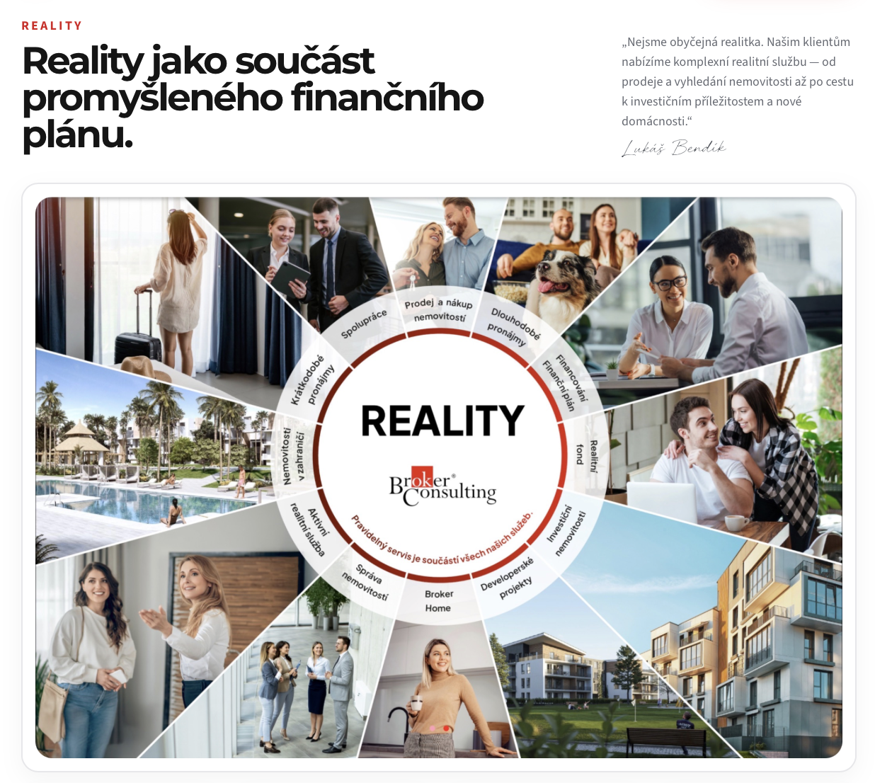 Přehled komplexních realitních služeb